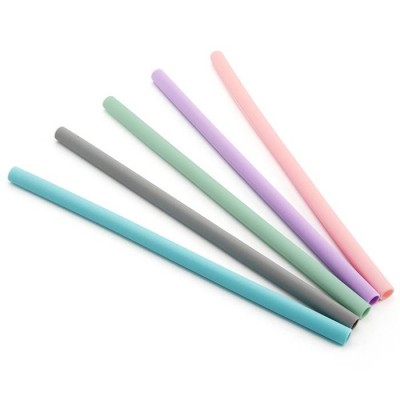 Telescopic Reusable Silicone Straw Food Grade Foldable Silicone Drinking Straw