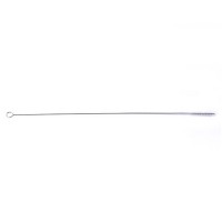 Tough extra long stainless steel plastic straw brush