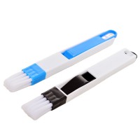 Plastic 2 in 1 Multi-purpose Home and Kitchen Use Keyboard Window Door Track Mini Gap Cleaning Brush