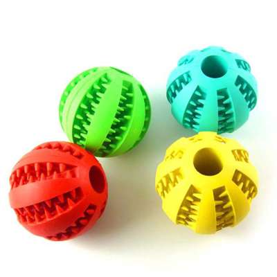 Amazon best selling pet products custom sizes and colors interactive toys solid rubber dog ball