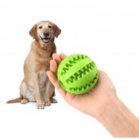 Wholesale Exercise Ball  Food Treat Feeder Pet Tooth Cleaning Toy Dog Chew Toy Soft Rubber Balls