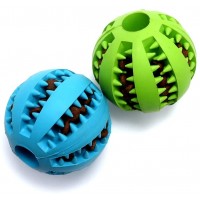 Petstar Natural Safe Non-Toxic Pet IQ Rubber Food Chew Toy Ball