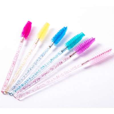 Disposable Crystal Eyelash Mascara Wands Applicator Eyelash Brush Glitter Mascara Brushes