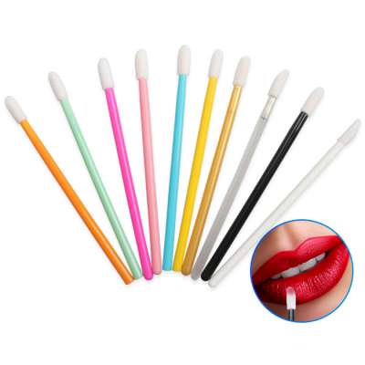 50pcs Disposable Women Makeup Lip Brush Lipstick Lipgloss Wands Eyeshadow Applicator Cosmetic Accessories